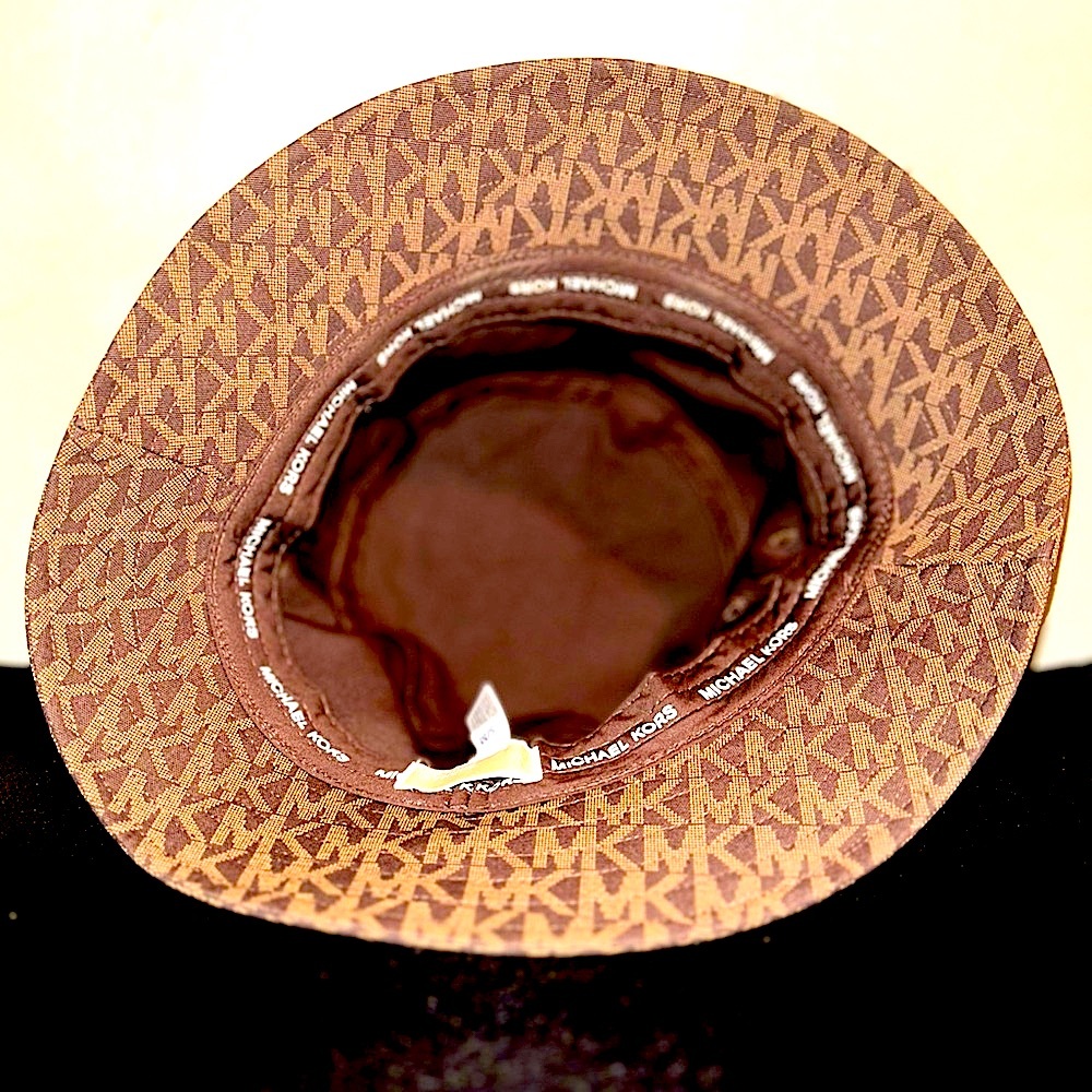 Michael Kors Tan/Brown Monogram Bucket Hat (Unisex) - Picture 2 of 2